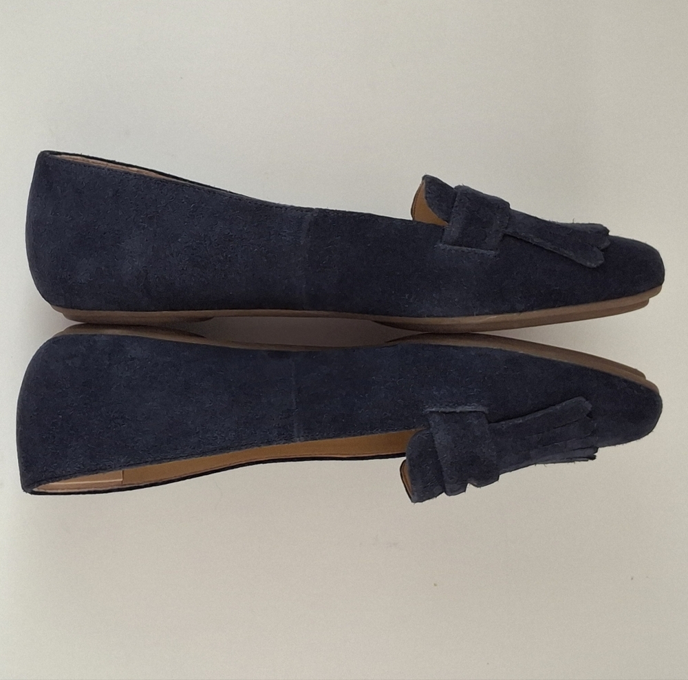 TALBOTS "Becca" Kilte Driving Moccasin Flat Blue Suede - Size  9.5 - Picture 3 of 8